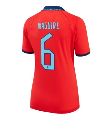 Lacne Ženy Futbalové dres Anglicko Harry Maguire #6 MS 2022 Krátky Rukáv - Preč